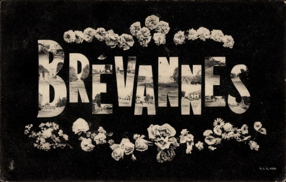 Letters Postcard Brevannes Val de Marne, city views