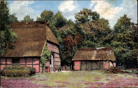 Postcard Fischerhude Ottersberg in Niedersachsen, Heidehof