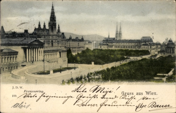 KP Vienna 1 Inner City, widok na miasto, pozdrowienia z Franzensring,