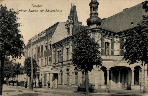 Ansichtkaart Trebbin in de wijk Teltow Fläming, Berliner Straße, Schützenhaus