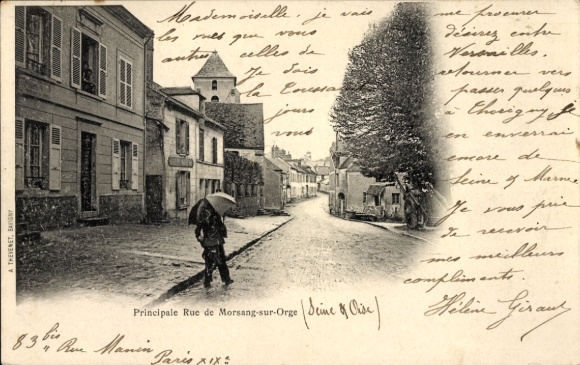 CPA Morsang-sur-Orge-Essonne, Principale Rue
