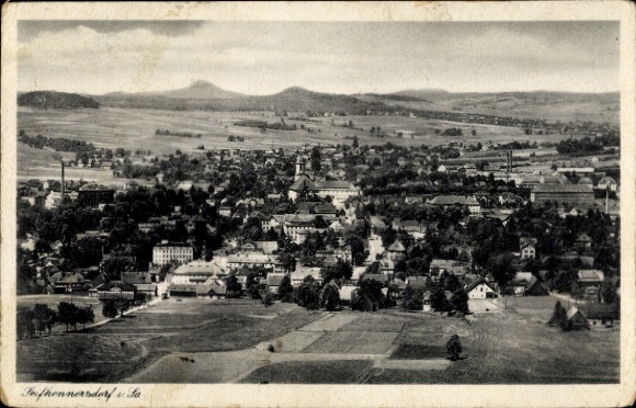 Postcard Seifhennersdorf in Upper Lusatia Saxony, general view