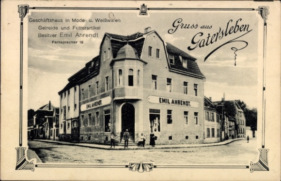 Ak Gatersleben Seeland in de Salzlandkreis, bedrijfsgebouw in mode en witgoed
