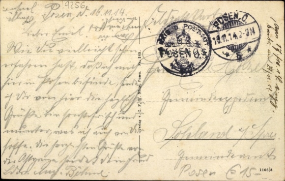 Postcard Poznań Posen, Wilhelmsplatz, Hohenzollern Coffee House