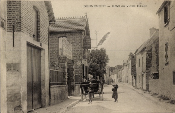 Postcard Dennemont Yvelines, mill hotel