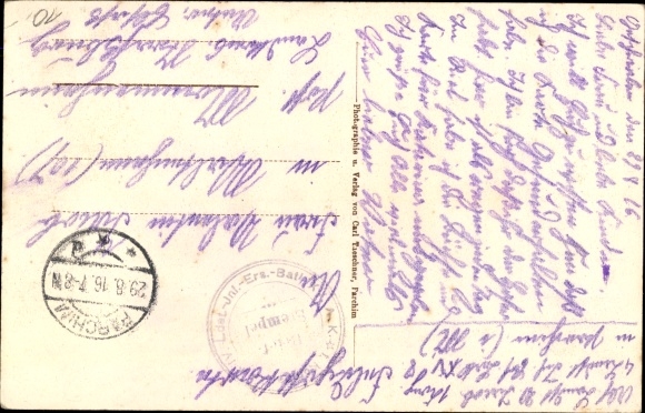 Postcard Parchim in Mecklenburg Western Pomerania, Moltke&#39;s birthplace