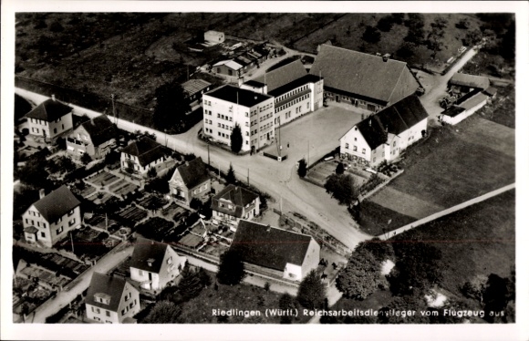Postcard Riedlingen an der Donau Württemberg, aerial photograph