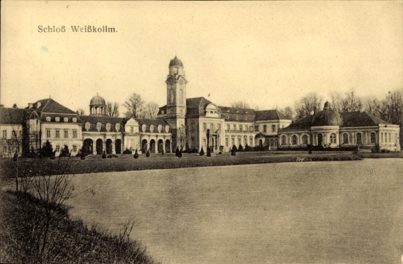 Ak Weißkollm Lohsa Oberlausitz, Schloss