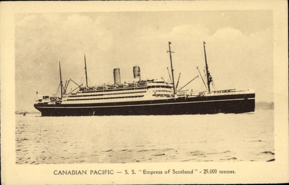 Ak-stoomboot SS Empress of Scotland, Canadian Pacific Ships, CPS