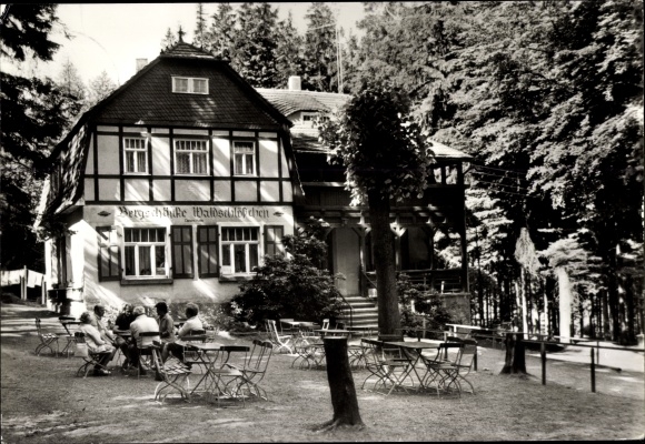 Postcard Neukirch in der Lausitz, Gaststätte Waldschlösschen