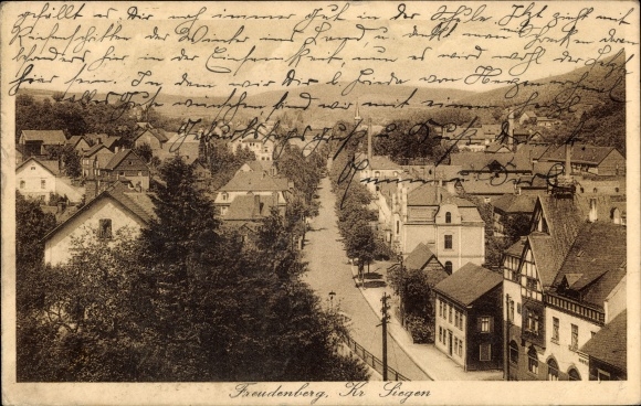 Ansichtkaart Freudenberg im Siegerland, stadsgezicht