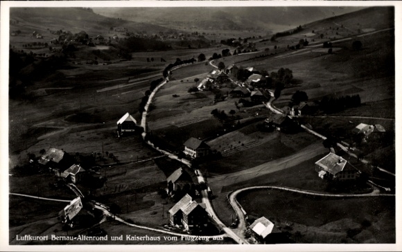 Ak Altenrond Bernau im Schwarzwald, Fliegeraufnahme