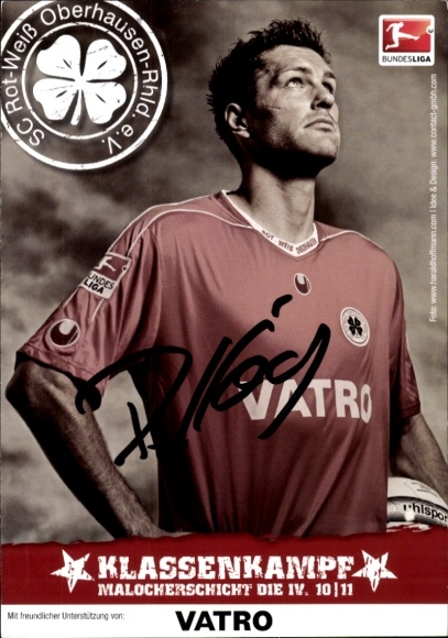Autogrammkarte Fußballer Ronny König, Rot-Weiss Oberhausen, Autogramm