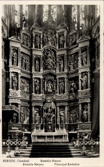 KP Burgos Castile and León, burmistrz Catedral Retablo, Rétable Majeur, dyrektor Rededos