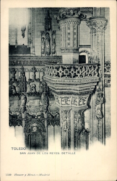 Ak Toledo Kastilien La Mancha Spanien, San Juan de los Reyes, Detalle