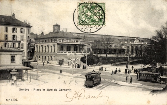 CPA Genève Suisse, Place and gare de Cornavin