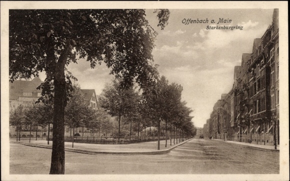 Postcard Offenbach am Main Hesse, Starkenburgring