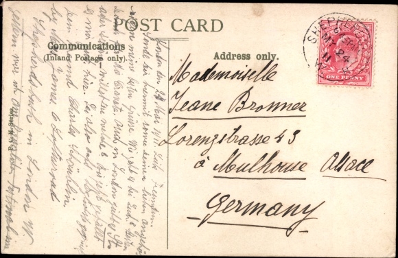 Postcard London City, Christian waiter's home, Houses of Parliament