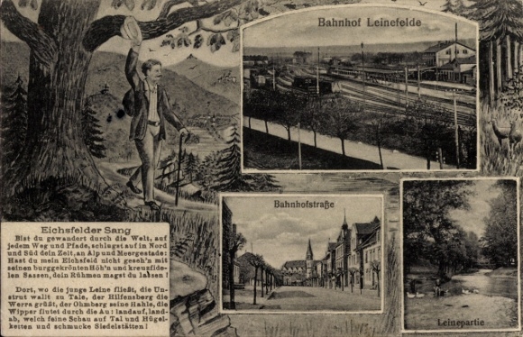 KP Leinefelde w Eichsfeld Turyngia, Eichsfelder Sang, stacja Bahnhofstraße, sekcja Leine, kraj