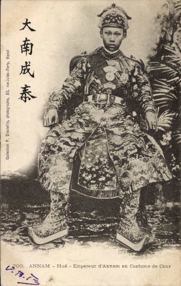 Ak  Annam Vietnam, Kaiser in Tracht