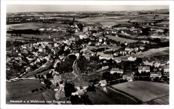 Ak Neustadt an der Waldnaab, Fliegeraufnahme