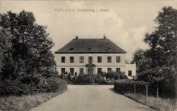 Postcard Putlos near Oldenburg in Holstein, manor house