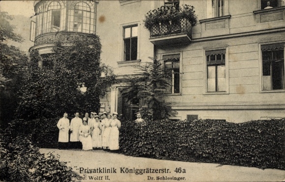 Ak Berlin Kreuzberg, Privatklinik Königgrätzer Straße 46 a, Dr. Wolff II, Dr. Schlesinger