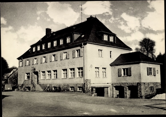 Ak Rübenau Marienberg in het Ertsgebergte van Saksen, Gasthof Weißer Hirsch
