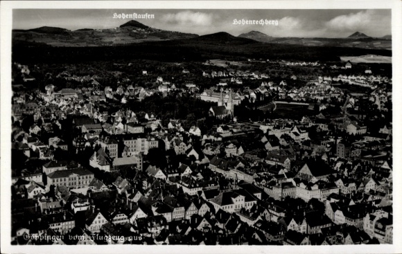 Postcard Göppingen in Württemberg, aerial photograph