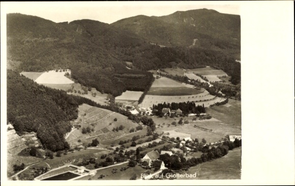 Ak Oberglottertal Glottertal im Schwarzwald, Fliegeraufnahme