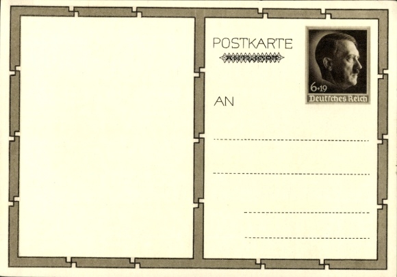Postal stationery Postcard Führer and Reich Chancellor Adolf Hitler, well-wishers, BDM