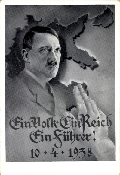 Artysta KP Jeden naród, jedna Rzesza, jeden wódz, 10.04.1938, Głosuj za Wielkimi Niemcami, Adolf Hitler