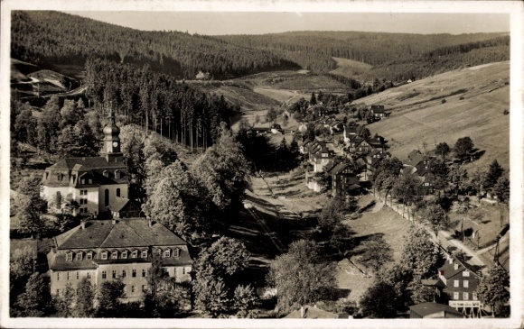 Postcard Lichte Neuhaus am Rennweg Thuringia, Panorama