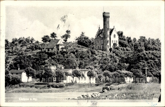 Ak Lietzow op Rügen, gedeeltelijk zicht, toren