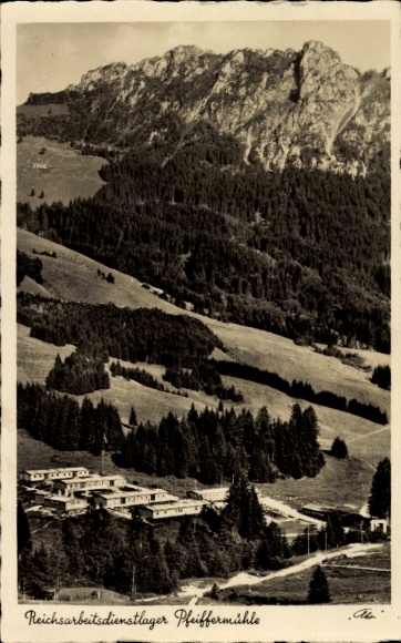 Ak Wertach im Allgäu, Reichsarbeitsdienstlager Pfeiffermühle, Abteilung 6/305