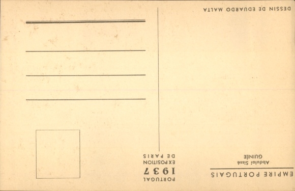 Artist PC Malta, E., Exposition de Paris 1937, Empire Portugais, Guinea