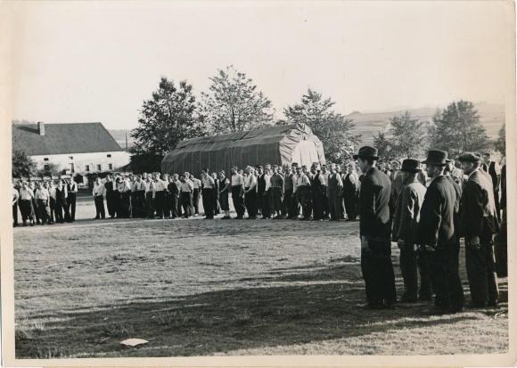Photo of the Sudeten German Freikorps, volunteers, formation, September 23, 1938