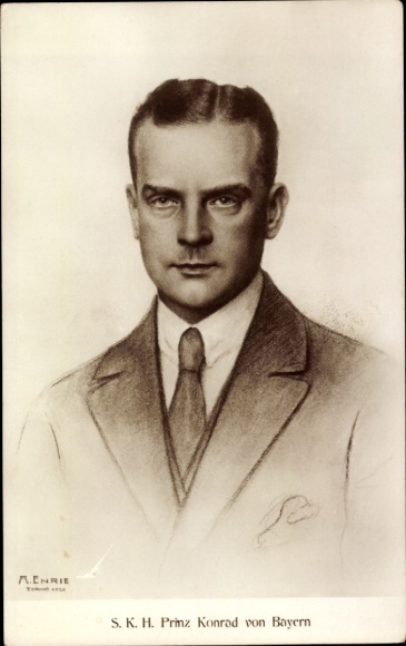 Künstler Ak Enrie, A., Prinz Konrad von Bayern, Portrait