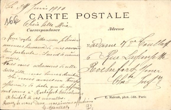 Postcard Malakoff Hauts de Seine, Avenue Pierre Larousse