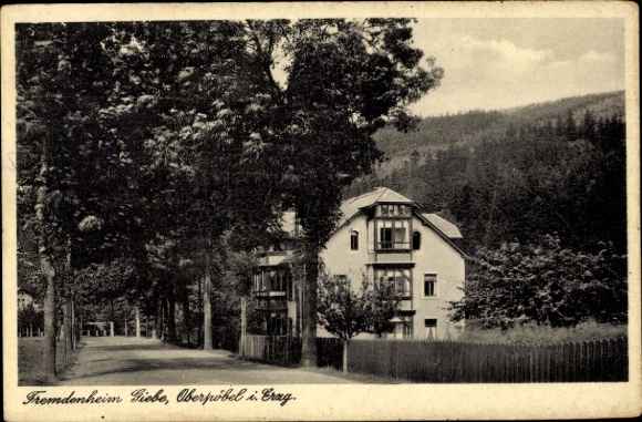 Postcard Oberpöbel Dippoldiswalde Saxony, Glebe Guesthouse, Kipsdorf Post Office, quiet house, near the beach...