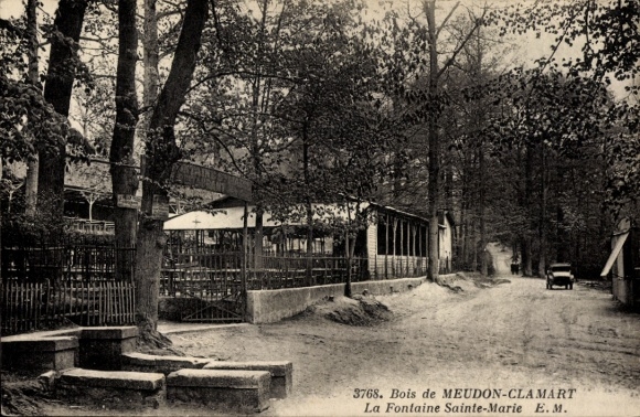Postcard Meudon Clamart Hauts de Seine, Fontaine Sainte-Marie