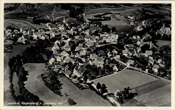 Postcard Laaber in the Upper Palatinate, aerial photograph