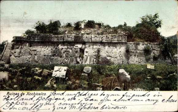 Ak Mexiko, Ruinen von Xochicalco