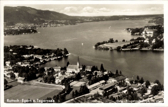 Foto Rottach Egern in Oberbayern, Fliegeraufnahme