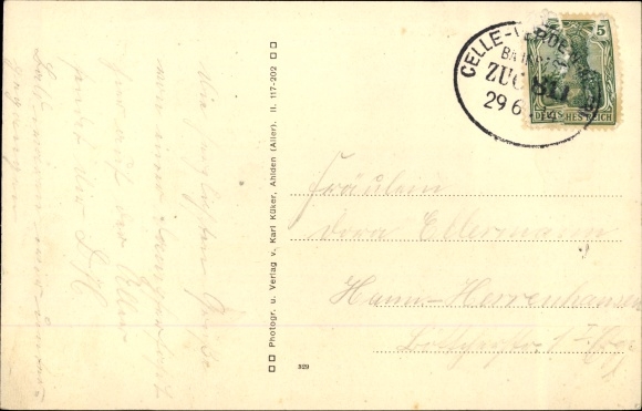 Postcard Ahlden an der Aller, Allerbrücke, landing site
