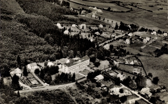 Postcard Hochwaldhausen Ilbeshausen Grebenhain Hesse, aerial view