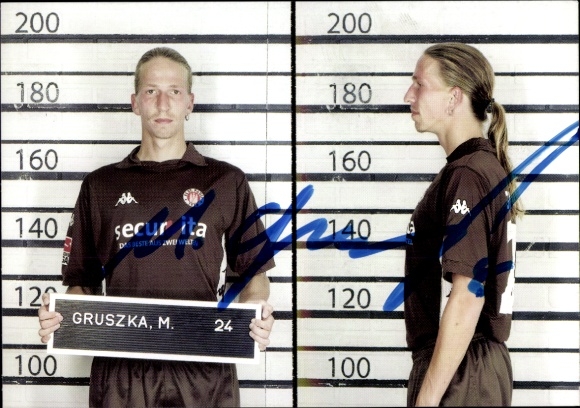 Autogrammkarte Fußballer Marco Gruszka, FC St. Pauli, Autogramm
