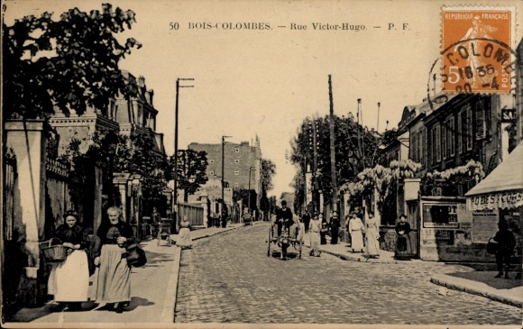 Ak Bois Colombes Hauts de Seine, Rue Victor Hugo