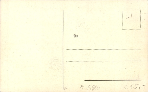 Postcard Gotha in Thuringia, life insurance bank