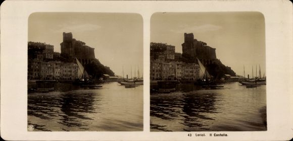 Stereofoto Lerici Ligurië, Il Castello